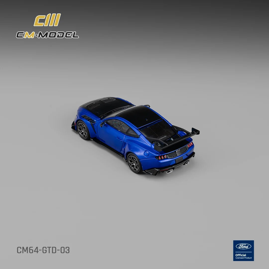*PRE-ORDER* Ford GTD – Lightning Blue with Vivid Black Hood, 1:64 Scale