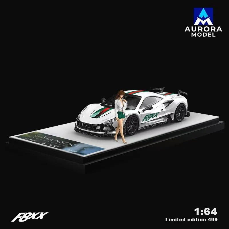 *PRE-ORDER* Modified Mashray F8XX Pearl White Figure Edition, 1:64 Scale