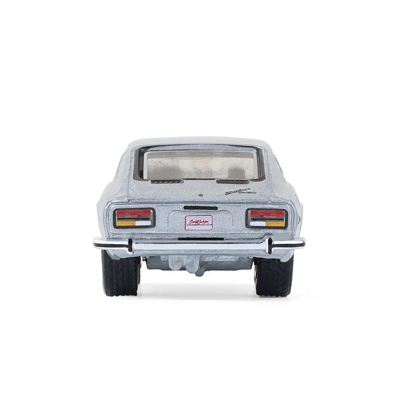 Premium scale diecast model car  – Datsun 240Z Barrett-Jackson 1970, 1:64 Scale (Grey) Collectible