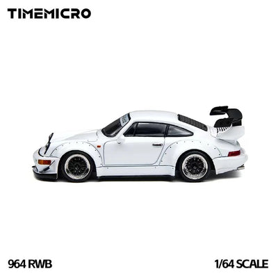 *PRE-ORDER* Time Micro Porsche RWB 964, 1:64 Scale (White)