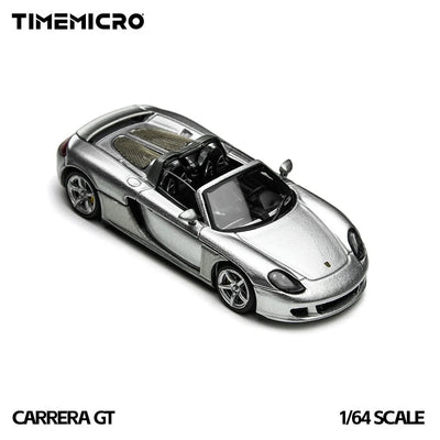 *PRE-ORDER* Time Micro Porsche Carrera GT Silver with Water Decals, 1:64 Scale