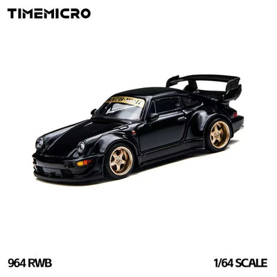 *PRE-ORDER* Time Micro Porsche RWB 964, 1:64 Scale (Black)