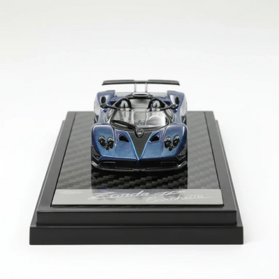 Premium scale diecast model car  – Pagani Zonda HP, 1:64 Scale (Carbon Blue) Collectible