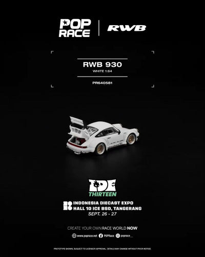 *IDE 2026* Porsche diecast RWB Kamiwaza (Limited 2000 pcs), 1:64 Scale (White)