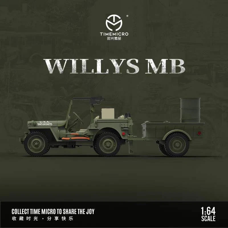 *PRE-ORDER* Willys MB, 1:64 Scale (Military Green)