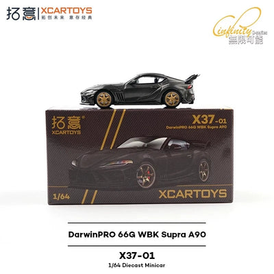 Toyota GR Supra A90 DarwinPRO 66G Widebody (Black), 1:64 Scale