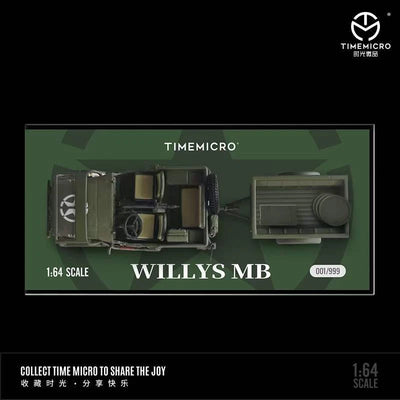 *PRE-ORDER* Willys MB, 1:64 Scale (Military Green)