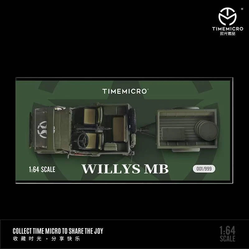 *PRE-ORDER* Willys MB, 1:64 Scale (Military Green)