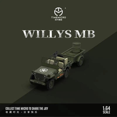 *PRE-ORDER* Willys MB, 1:64 Scale (Military Green)