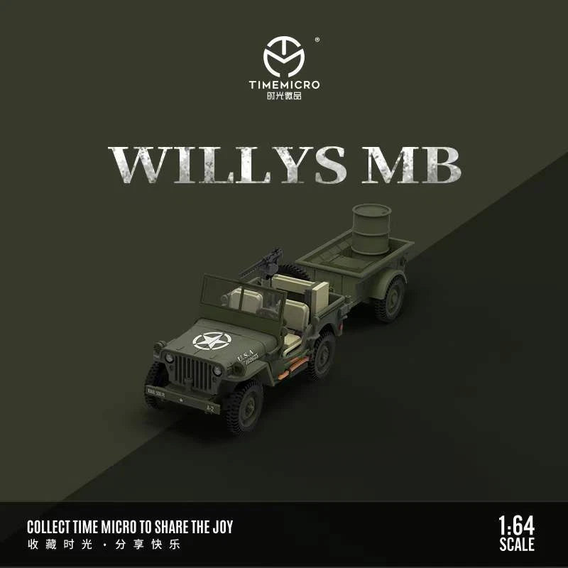 *PRE-ORDER* Willys MB, 1:64 Scale (Military Green)